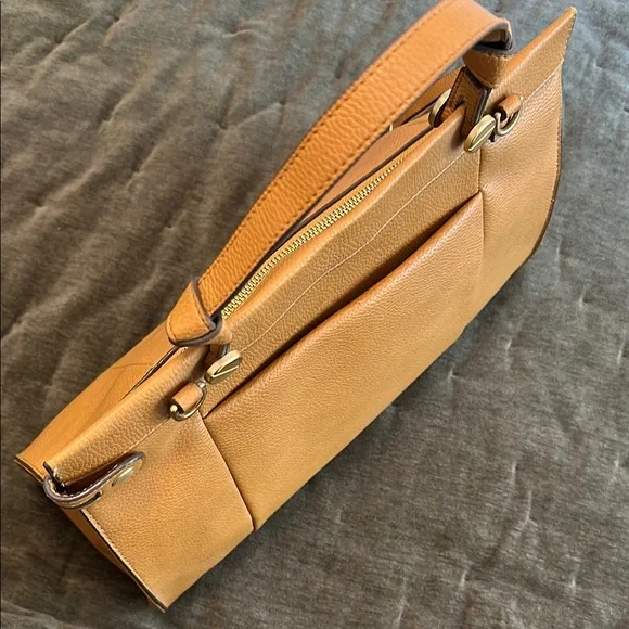 Foley + Corinna golden Tan vegan Crossbody Bag with Minimalist Design - Picture 8 of 15